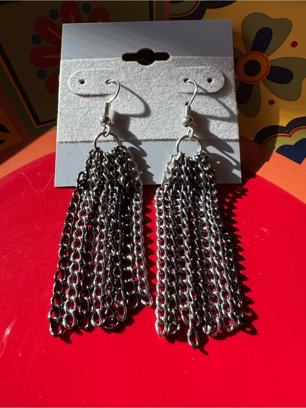 ✨BUNDLE 5 ITEMS FOR $20✨Silver Chain Tassel Dangle Earrings - Women Jewelry